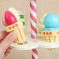 Preview: Großhandel B2B Eis Set Dessert Simulierter Eiscreme Stand aus Holz